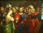 Lorenzo Lotto The adulterous woman. Spain oil painting artist